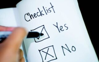 Yes or no checklist